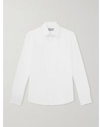 Canali - Impeccabile Cutaway-Collar Cotton-Poplin Shirt - Lyst