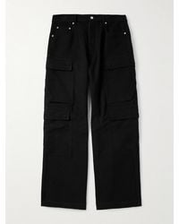 Rick Owens - Straight-Leg Cotton-Twill Cargo Trousers - Lyst