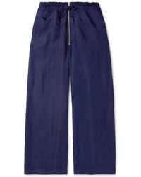Dries Van Noten - Straight-leg Garment-dyed Gabardine Trousers - Lyst