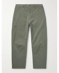 Nili Lotan - Carpenter Straight-leg Cotton-blend Twill Trousers - Lyst