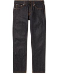 Nudie Jeans - Gritty Jackson Straight-leg Organic Selvage Jeans - Lyst