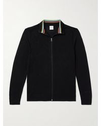 Paul Smith - Merino Wool Zip-Up Sweater - Lyst