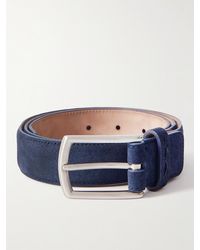 ZEGNA - 3Cm Suede Belt - Lyst