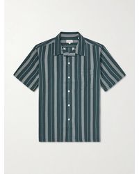 Hartford - New Palmito Mc Camp-Collar Striped Cotton Shirt - Lyst