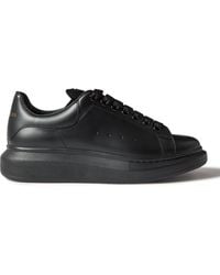 Alexander McQueen - Exaggerated-Sole Studded Leather Sneakers - Lyst