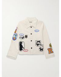 Bode - Cambridge Jacke aus Baumwoll-Canvas mit Applikationen - Lyst