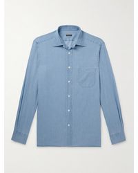 Rubinacci - Cotton-chambray Shirt - Lyst
