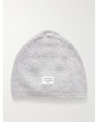 Acne Studios - Kassias Logo-Appliquéd Rib-Trimmed Cashmere Beanie - Lyst