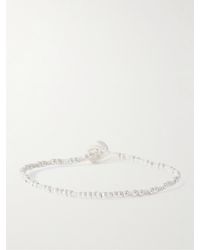 Mikia - Sterling And Silk-Cord Beaded Bracelet - Lyst