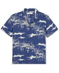 Orlebar Brown - Hibbert Living Dream Camp-collar Printed Linen-blend Shirt - Lyst