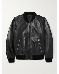 Tom Ford - Leather Bomber Jacket - Lyst