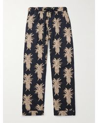 Desmond & Dempsey - Printed Cotton Pyjama Trousers - Lyst