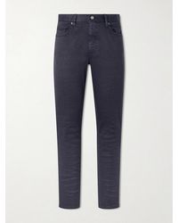 ZEGNA - Straight-Leg Linen And Cotton-Blend Jeans - Lyst