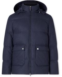 Canali - Hooded Cashmere Down Jacket - Lyst