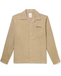 Visvim - Keesey Convertible-Collar Logo-Embroidered Woven Shirt - Lyst