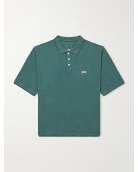 Visvim - Mondo Weller Logo-Appliquéd Cotton-Piqué Polo Shirt - Lyst