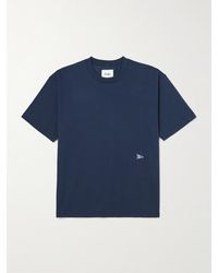 Drake's - Him Hiking Logo-Embroidered Cotton-Jersey T-Shirt - Lyst