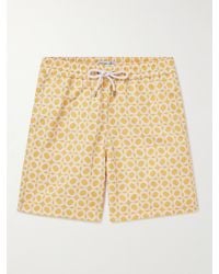 Frescobol Carioca - Shorts da mare medi slim-fit in tessuto riciclato stampato - Lyst