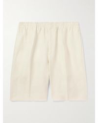 ZEGNA - Straight-leg Oasi Linen Shorts - Lyst