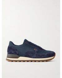 MR P. - Carlos Suede And Mesh Sneakers - Lyst