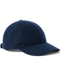 Ralph Lauren - Herringbone Wool, Silk And Cashmere-Blend Baseball Cap - Lyst