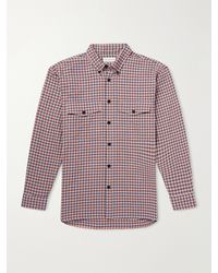 Dries Van Noten - Checked Cotton-Blend Flannel Shirt - Lyst