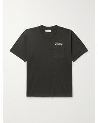 CHERRY LA - Trophy Logo-print Garment-dyed Cotton-jersey T-shirt - Lyst