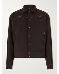 Needles - Piping Cowboy Logo-Embroidered Woven Jacket - Lyst