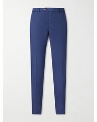 Brunello Cucinelli - Slim-Fit Stretch-Cotton Twill Trousers - Lyst
