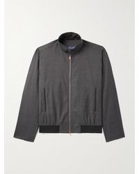 Paul Smith - Checked Wool Bomber Jacket - Lyst