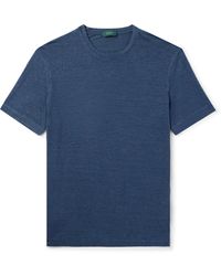 Incotex - Zanone Stretch-linen T-shirt - Lyst