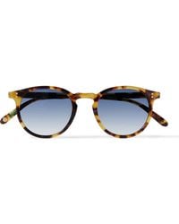 Garrett Leight - Carlton 47 Round-frame Tortoiseshell Acetate Sunglasses - Lyst