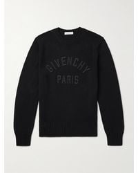 Givenchy - Logo-embroidered Cotton Sweater - Lyst