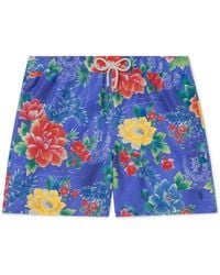 Polo Ralph Lauren - Traveler Straight-leg Floral-print Swim Shorts - Lyst