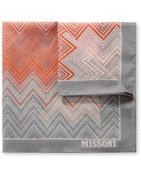 Missoni - Printed Cotton Pocket Square - Lyst