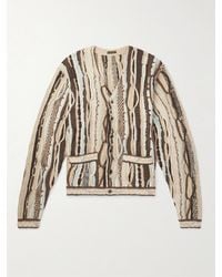 Kapital - Gaudy Intarsia Cotton-Bouclé Cardigan - Lyst