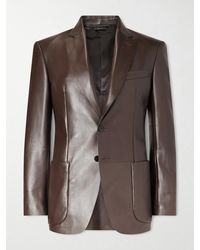 Tom Ford - Leather Blazer - Lyst