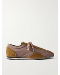 Wales Bonner - Paris Trainer Shell Suede-Trimmed Sneakers - Lyst