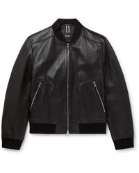 BOSS by Hugo Boss Leather jackets for Men - Up to 60% off at Lyst.com