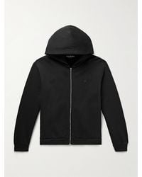 Acne Studios - Fupiter Logo-Appliquéd Cotton-Jersey Zip-Up Hoodie - Lyst