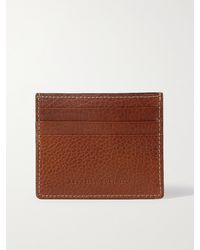 Brunello Cucinelli Full-grain Leather Cardholder - Brown