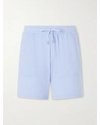 Frescobol Carioca - Augusto Terry Cotton And Linen Blend Shorts - Lyst
