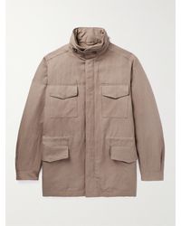Loro Piana - Traveler Rain System Cotton And Linen-Blend Field Jacket - Lyst