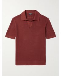 ZEGNA - Schmal geschnittenes Polohemd aus Baumwoll-Piqué - Lyst