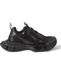 Balenciaga - 3xl Distressed Mesh And Rubber Sneakers - Lyst