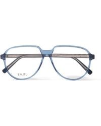 Dior - Indior O A1I Aviator-Style Acetate And-Tone Optical Glasses - Lyst