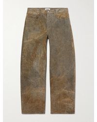 Agolde - Afton Stone-Washed Straight-Leg Jeans - Lyst