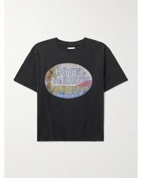 Rhude - Dimora T-Shirt aus Baumwoll-Jersey mit Logoprint - Lyst