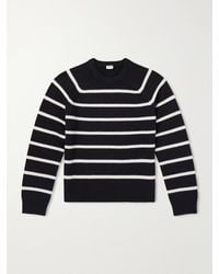 TOTEME - Striped Alpaca And Cashmere-Blend Sweater - Lyst