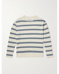 NN07 - Sailor Crew 60019 Striped Organic Cotton-jersey Sweater - Lyst